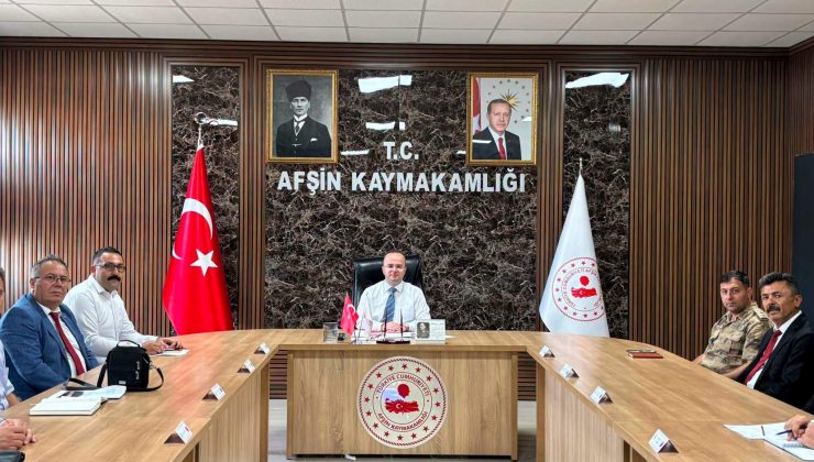 ZAFER BAYRAMI ÖNCESİ AFŞİN’DE KOORDİNASYON TOPLANTISI