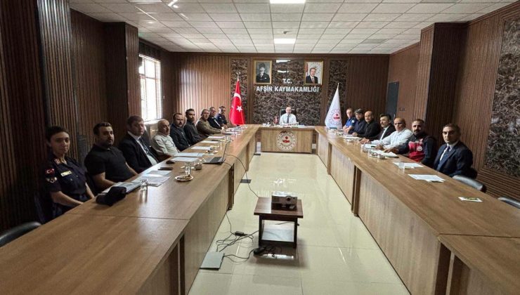 Afşin’de Okul Güvenliği İçin Yeni Eğitim Dönemi Öncesi Tedbirler Görüşüldü