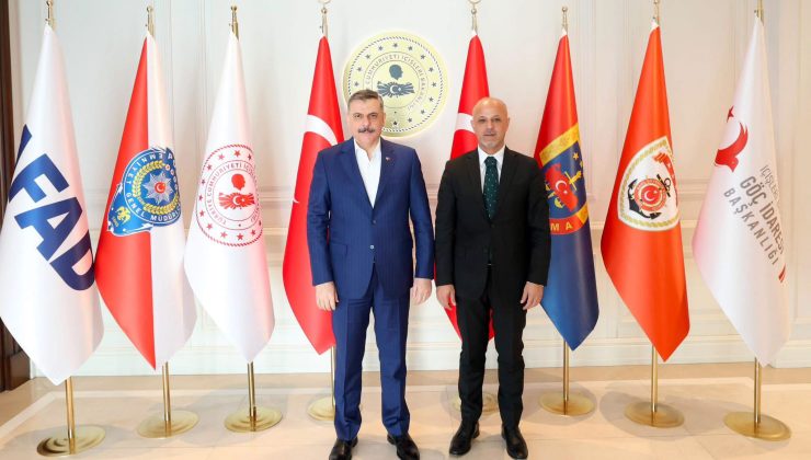 BAŞKAN KORAY KIRAÇ’TAN İÇİŞLERİ BAKANI MUSTAFA ÇİFTÇİ’YE ZİYARET